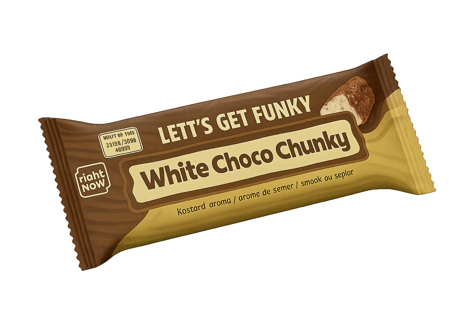 straight away meal replacement diet bar white Choco Chunky front
