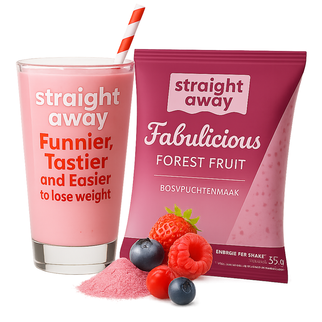 straight away meal replacement diet shake forest fruit